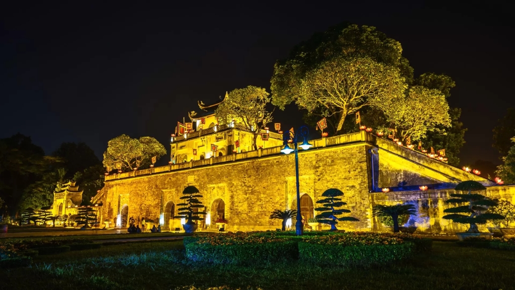 Imperial Citadel shining in the lights of the night Imperial Citadel shining in the lights of the night