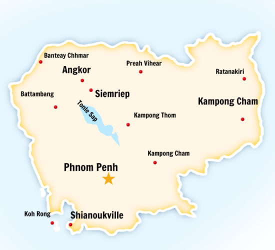 Cambodia map