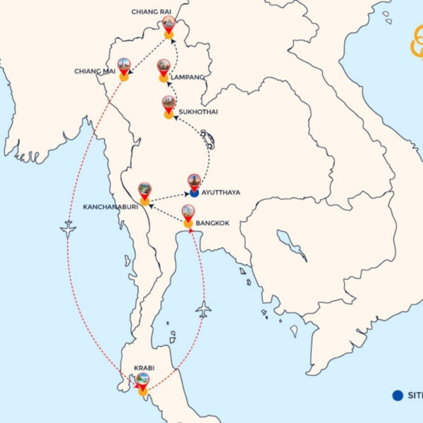 map-etc04-incredible-thailand-tour-16-days-1024 Map tour Incredible Thailand tour 16 Days