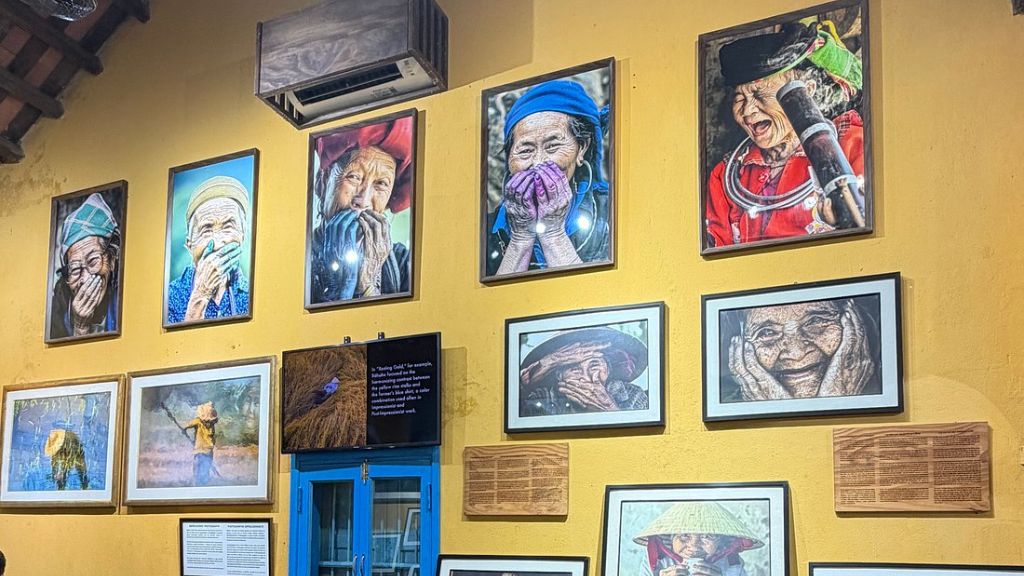 Close-up portraits of local people from different regions of Vietnam