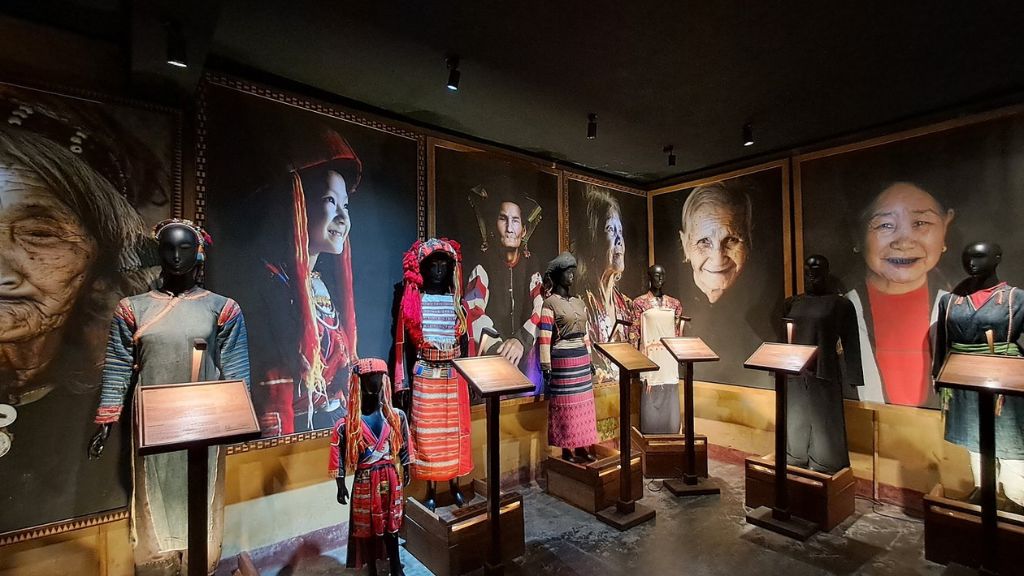 Traditional costumes of ethnic groups in Northern Vietnam displayed in Hoi An museum