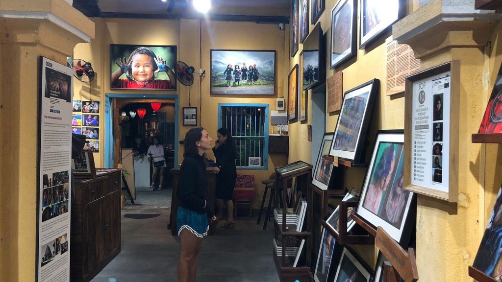 International tourists discovering the Precious Heritage Museum in Hoi An