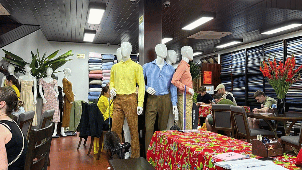 Tailor boutique in Hoi An specializing in custom-made clothing