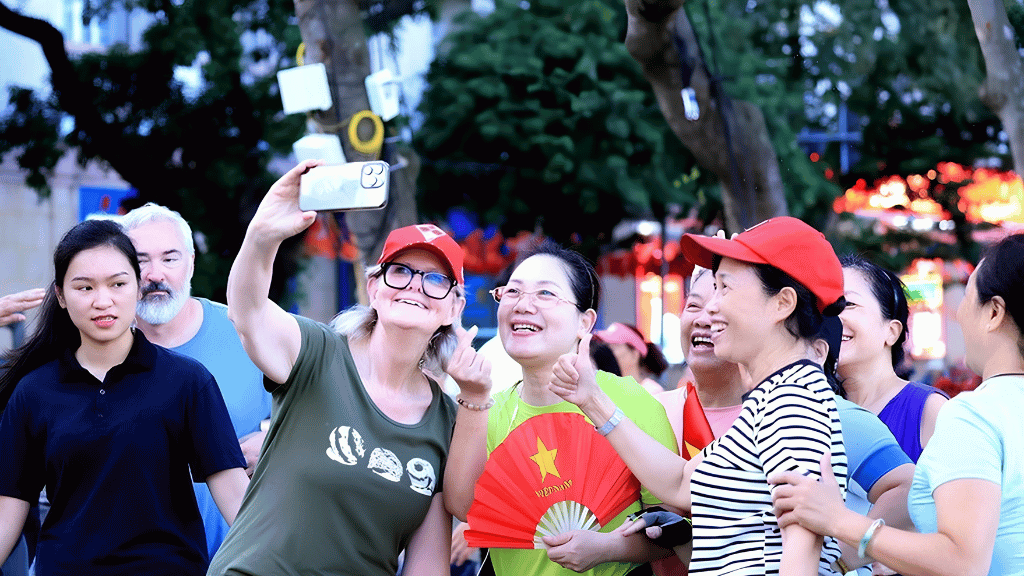 Tourists visiting Hanoi are warmly welcomed and supported by friendly locals