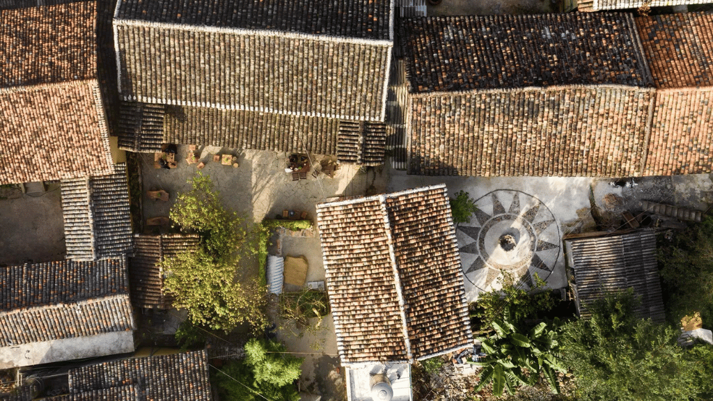 Traditional homes reflecting the local architecture of Lo Lo Chai