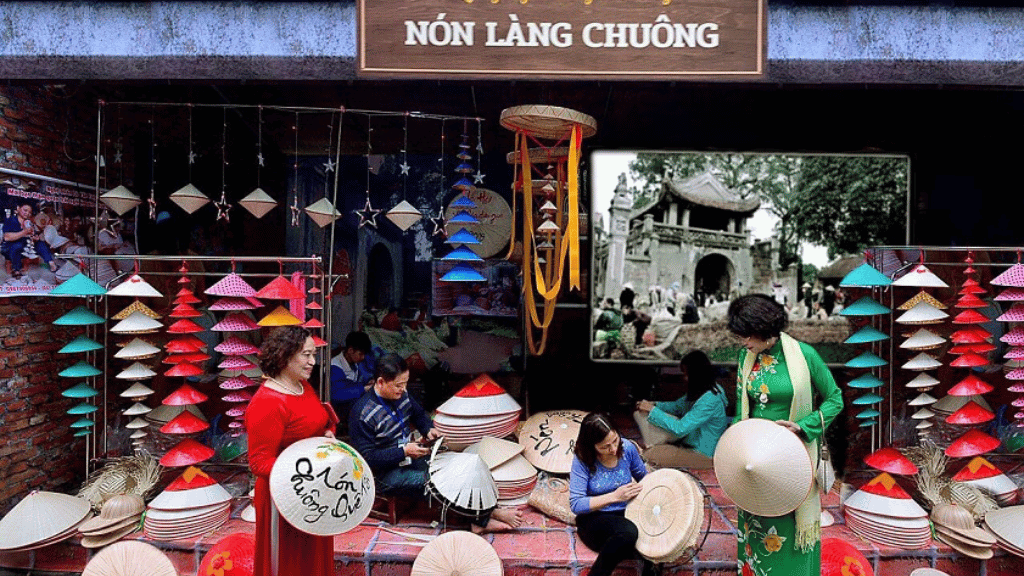 Traditional conical hats from Chuong village in Hanoi