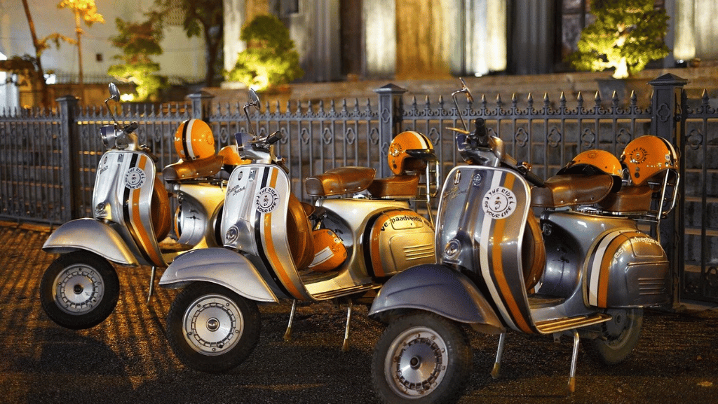 Exploring Hanoi by Vespa through the streets of the capital