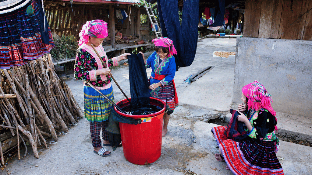Indigo dyeing in Vietnam-The Hmong have kept the tradition of indigo dyeing alive for generations