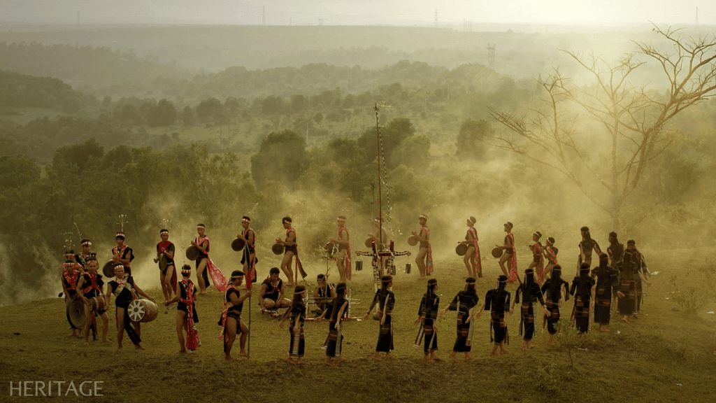 A mystical atmosphere fills a traditional gong ceremony in the Central Highlands