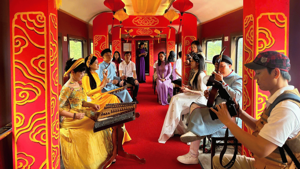 Traditional music and local cuisine aboard the Hue–Da Nang Heritage Train